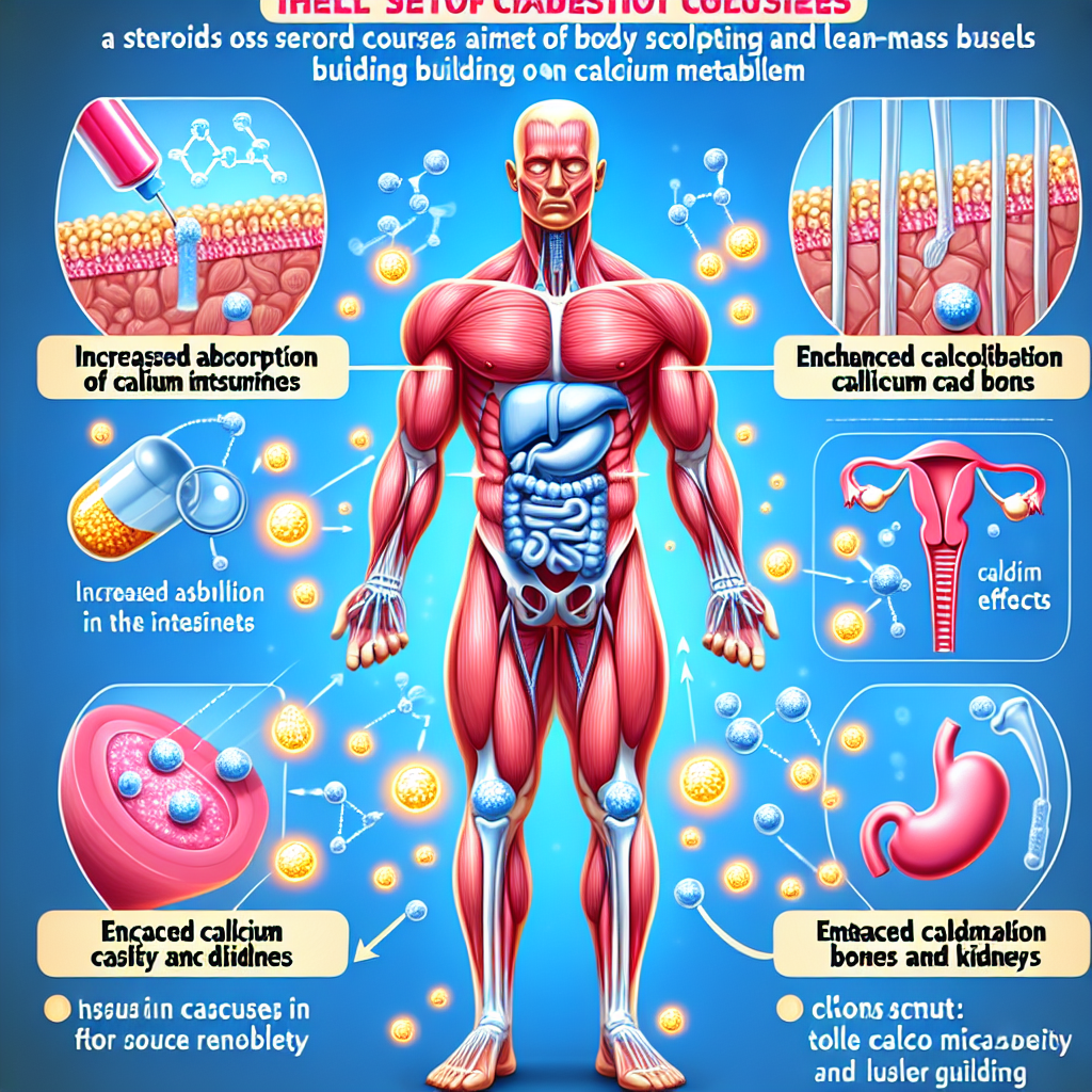 Cómo afecta Cursos de esteroides para secado y modelado corporal (aumento de masa magra) al metabolismo del calcio
